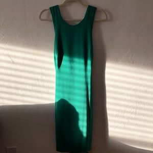 Ann Taylor green cocktail dress